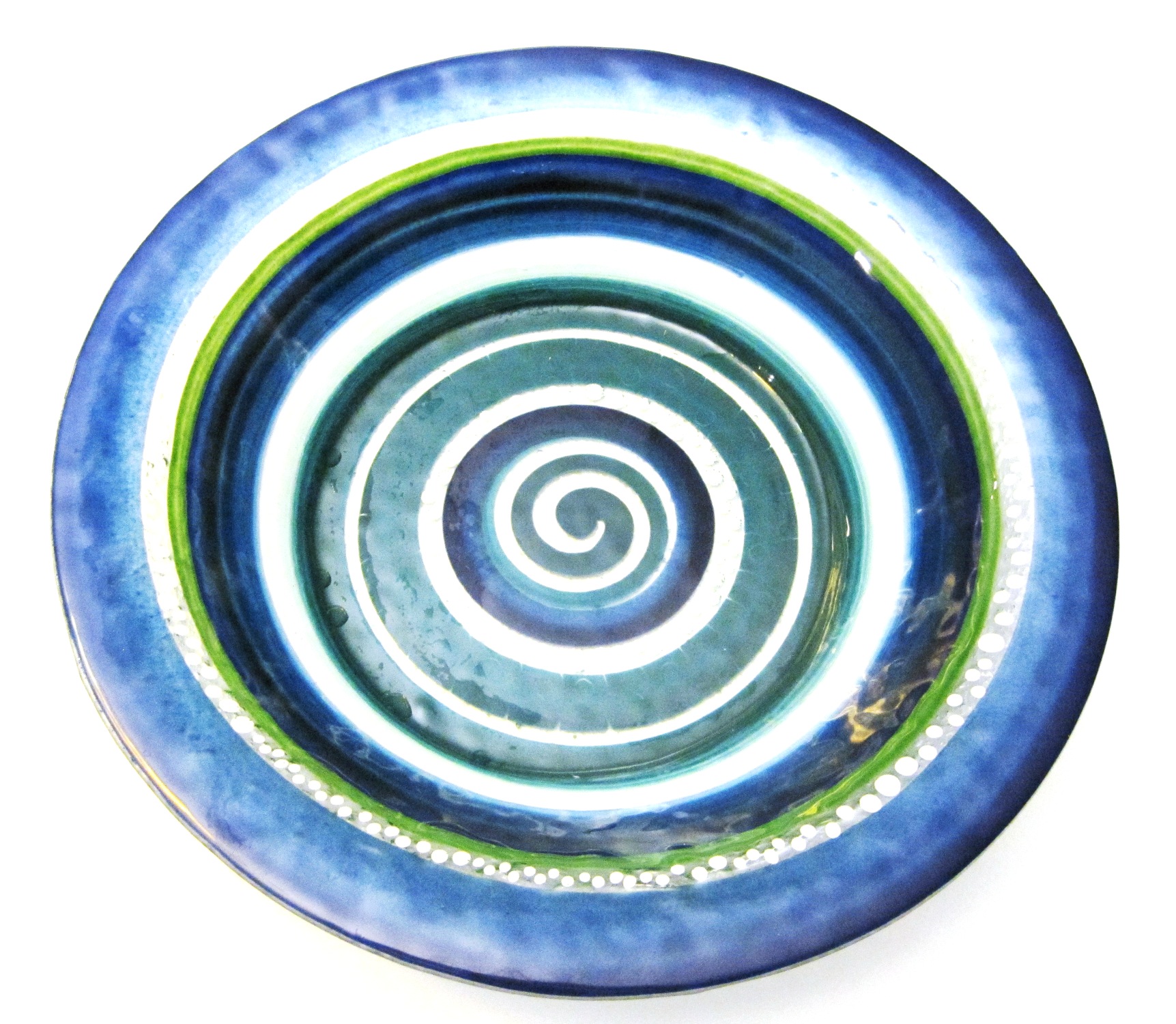 Handcrafted Glass Salad Bowl  #001